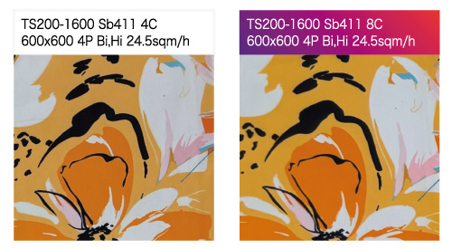 Bright orange color that typically lose their brilliance are reproduced with striking vibrancy, and even delicate light tones are expressed with a smooth and refined finish.