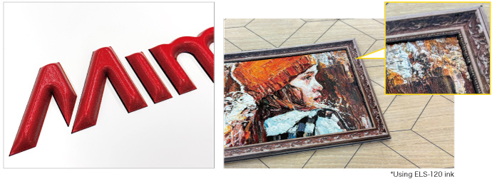 2.5D Embossed Printing: Up to 5 mm (0.2") Thick