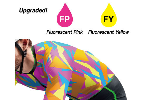 Fluorescent pink and yellow