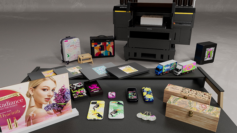 UJF200 Series (UJF200-3042 / UJF200-6042): UV-LED Flatbed Inkjet printer